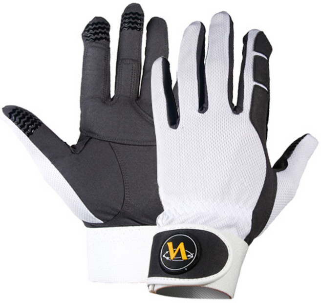 프로야구 선수용 야구 수비장갑, 화이트(왼손착용)