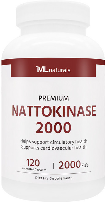 [미국번개배송] 착한명품 신제품 마이라이프 내추럴스 나토키나아제 2000 FU's 120정 (4개월분), 1개