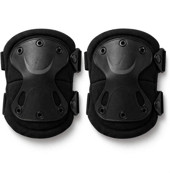 Aimbuck 작업용 무릎 보호패드 EVA 쿠션 강력충격흡수 미끄럼방지, 블랙, 1세트