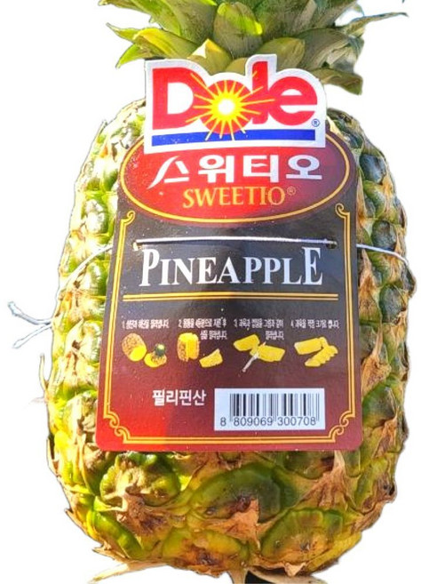 Dole 스위티오 파인애플 고당도, 1개, 3수 (개당1.2~1.4kg)