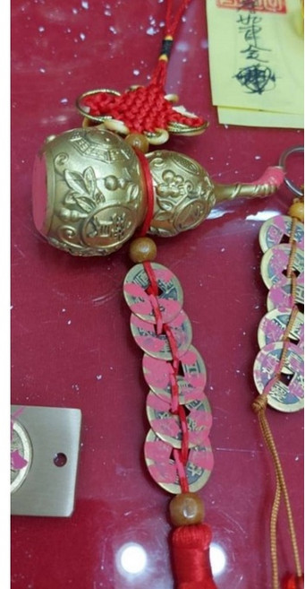 佐運門 純銅葫蘆 五帝錢掛飾, 1個, 葫蘆五帝錢 7CM,過爐開光