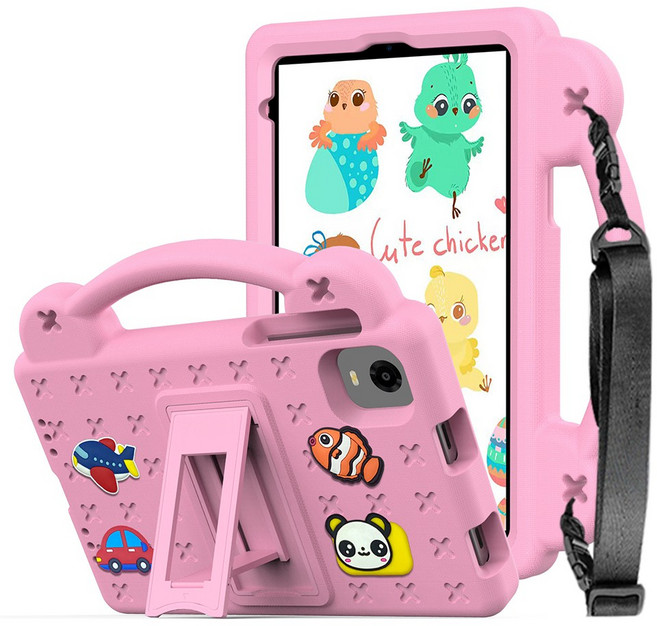 스냅케이스 ALLDOCUBE iPlay 50 / 60 Mini Pro 애니멀비츠 에바폼 케이스 어깨끈 포함, 핑크, 1개