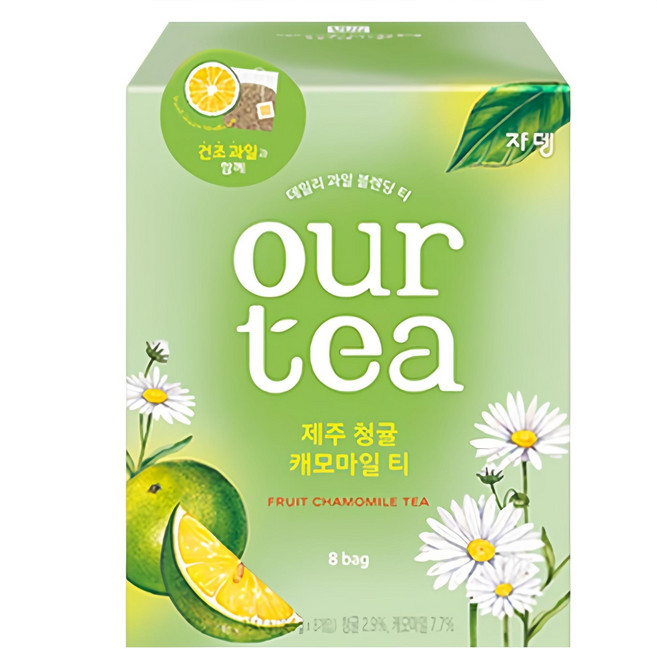 아워티 제주 청귤 캐모마일 티, 16.8g, 8개입, 1개