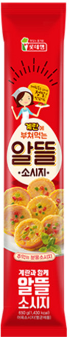 롯데 알뜰소시지 150gX10개 추억의 반찬 전 계란 부침 반찬 어린이 간식, 150g, 10개