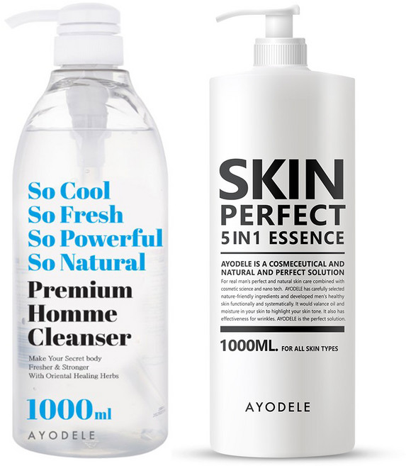 아요델 쏘쿨 쏘프레쉬 프리미엄 허브힐 남성청결제 1 000ml, 1개, 2L