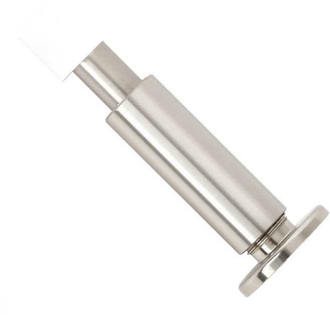 스프링도어스토퍼72MM(니켈) 고급 도어스토퍼 DEHO 도어스톱 충격방지 쿠션 방문 현관문 사무실문, 니켈, 1개