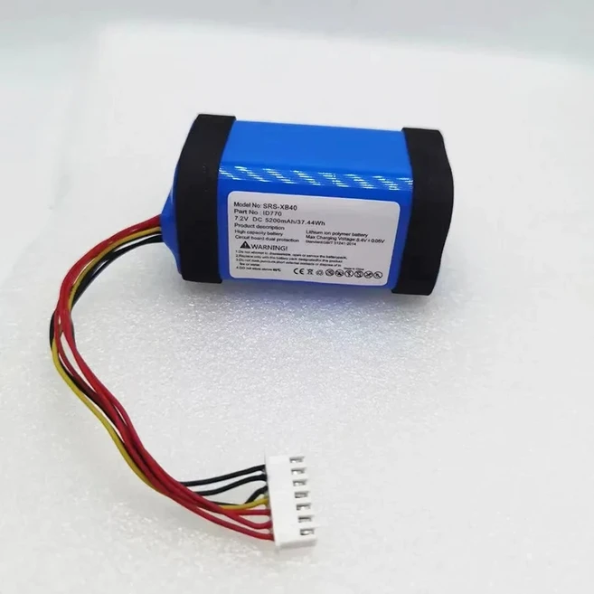 새로운 7.2V 5200mAh 소니 SRS-XB40 XB41 XB30 XB43 ID770 ID659 블루투스 스피커 배터리, 01 1pcs 5200mAh