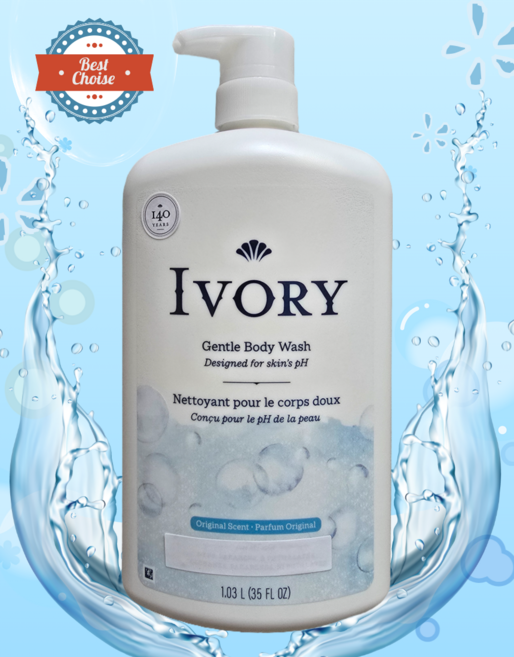 아이보리 바디워시 젠틀 1.03L 오리지널 ivory +사은품 (비누거품망), 1.03kg, 1개입