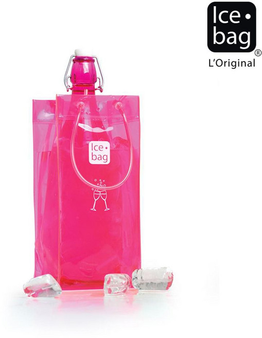 (ice.bag) 베이직 아이스백 (핑크) 와인버켓 아이스쿨러 아이스버켓 와인버킷 아이스버킷 아이스박스 보틀, 1개