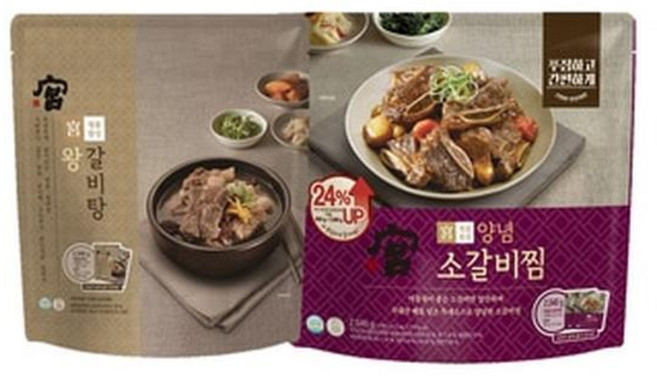 궁 왕갈비탕 1kgx2 +당면+양념소갈비찜 1kgx2+당면, 1kg, 4개