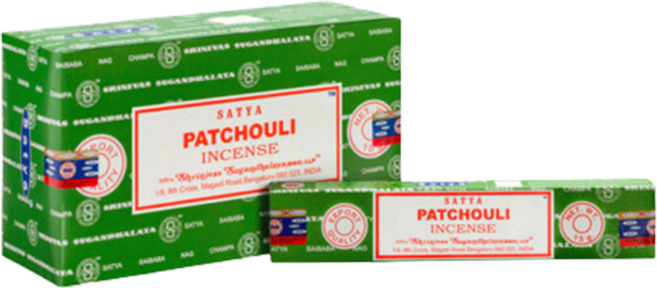 사티아 나그참파 인센스 스틱 12팩 세트 향 인텐스 인센트, 22.패츌리