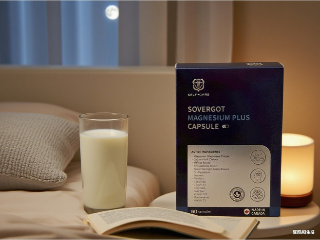 SELF+CARE SOVERGOT MAGNESIUM PLUS CAPSULE 安益怋膠囊 甘胺酸螯合鎂 香蜂草 南非醉茄, 1個, 60粒裝