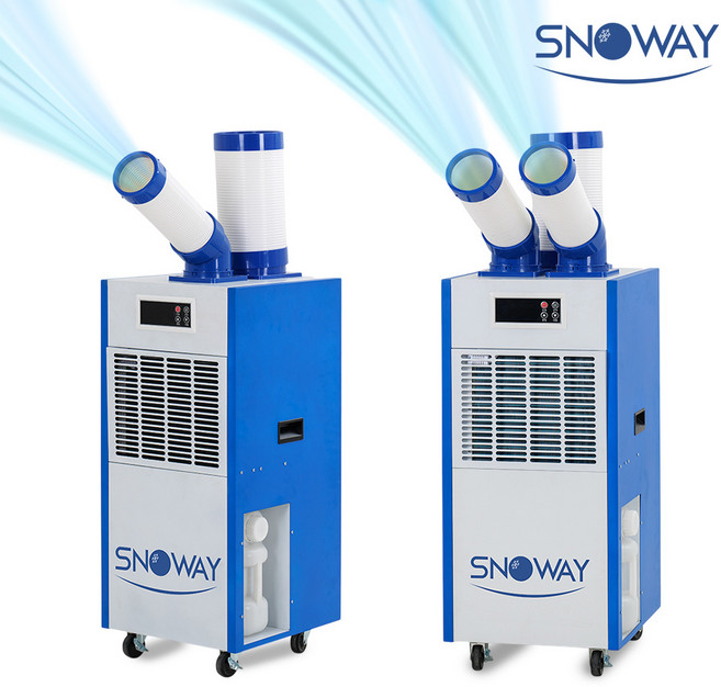 스노웨이 산업용 이동식에어컨 1구 2구 3구 주방용 공장 식당 업소용 냉풍기, 3_JSA-1220A(2구)