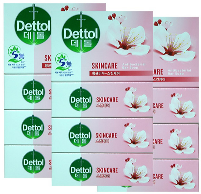 데톨 항균비누 스킨케어, 100g, 12개입