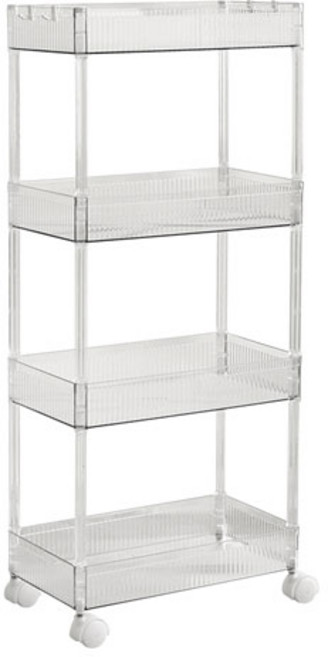 밀스턴 초슬림 투명 스텐 이동식 틈새선반 MTR021H