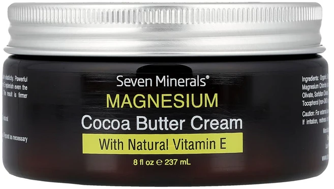 아이허브 마그네슘 코코아 버터 크림 천연 비타민E 함유 237ml(8oz), SVM71762, 1개, 237ml - 쿠팡