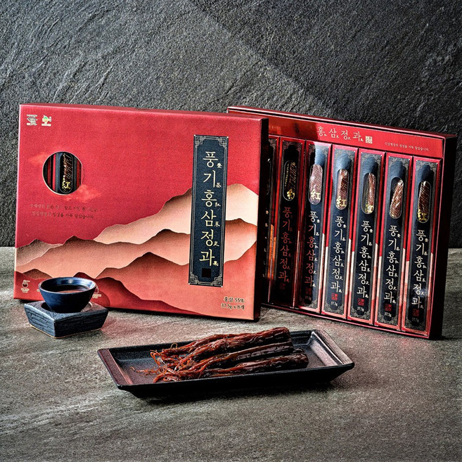 홍삼성찬 홍삼 정과 대한민국 인삼명장 풍기 고려 6년근 절편, 1개, 300g