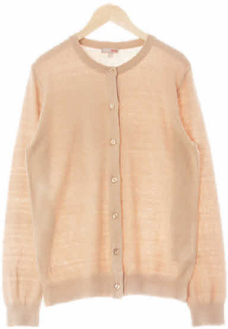 7541 스파오 샌드베이지 라운드넥라이트가디건 [L]