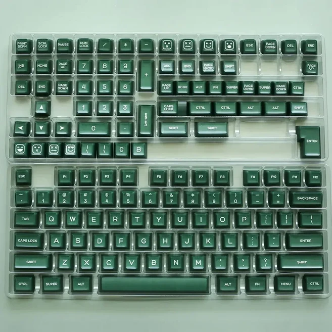 에메랄드 반투명 PBT 2색 클래스 SA 사출 성형 키캡 61 75 108, 04 emerald