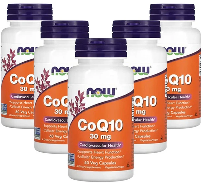 나우 푸드 CoQ10 30 mg 60베지캡술, 60정, 5개 - 쿠팡