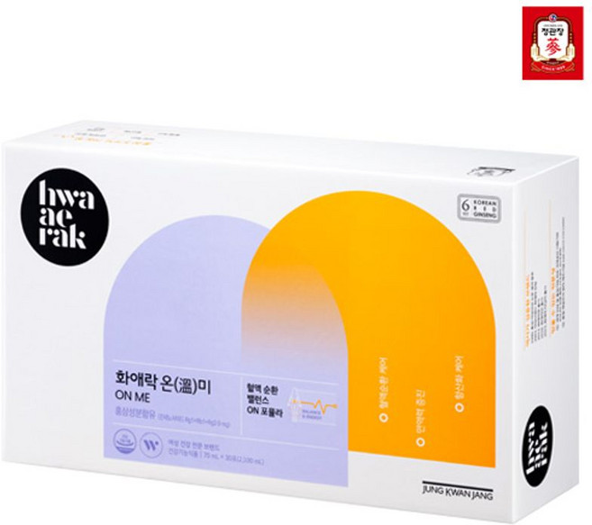 정관장 화애락 온미, 30개, 70ml