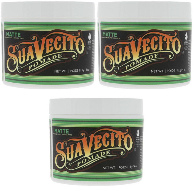 Suavecito Pomade Medium Hold 수아베시토 포마드 미디엄 홀드, 3개, 113g