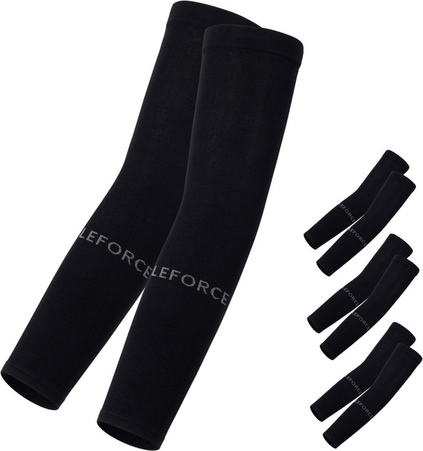 르포스 심리스 자외선차단 쿨토시 팔토시, 4세트, 블랙4