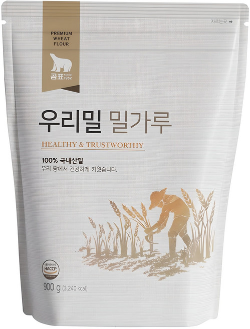 곰표 우리밀 밀가루, 900g, 1개