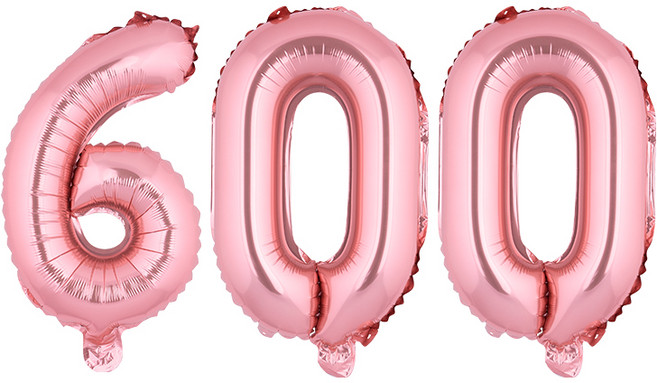 아트포유 백일 100일 200일 300일 풍선 이벤트 세트 3P, 핑크 골드 600, 1개