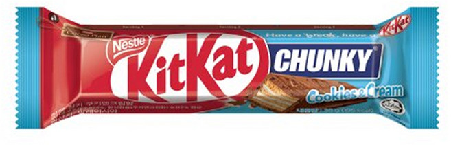 네슬레 킷캣 청키 쿠키앤크림 초코바, 38g, 24개