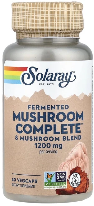 솔라레이 발효 버섯 컴플리트 1200mg 베지 캡슐 60정(캡슐 1정당 600mg) - 쿠팡