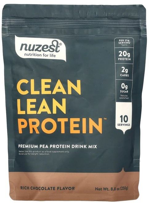 Nuzest 깨끗한 저지방 단백질 리치 초콜릿 250g(8.8oz) Nuzest (뉴제스트), 249 g, 250g - 쿠팡