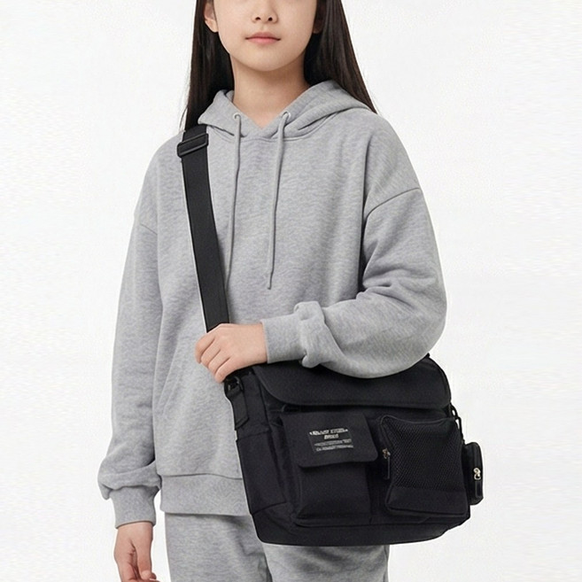 라비에르 유니크포켓 메신저 청소년 폴리 크로스 학생 패션 가방 학원 초등학생 중학생