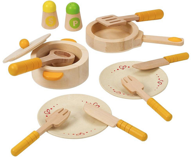 하페 주방 요리도구 소꿉놀이 세트 옐로우