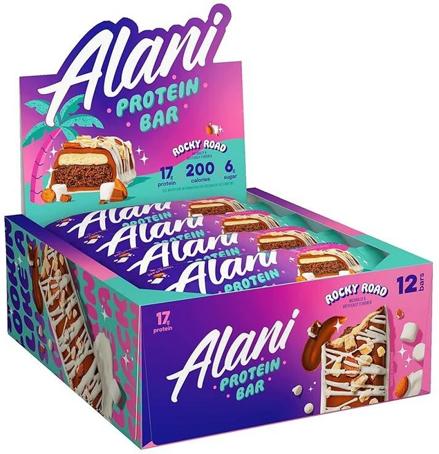 Alani Nu Protein Bars 땅콩 버터 젤리 글루텐프리 고단백질 바 16g 12개 저설탕 저탄수화물 - 쿠팡