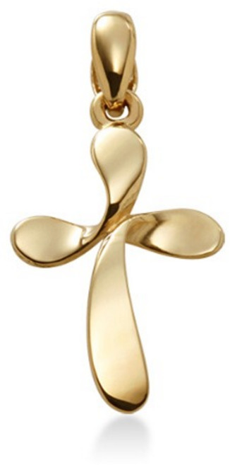 18k펜던트 크로스 트윈라인 십자가 팬던트
