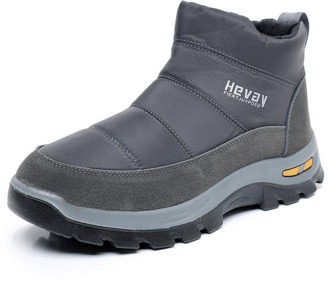 YANGTA 남성 가벼운 미끄럼방지 방한화 트레킹화 등산화 겨울 털 신발 작업화 DK-1986