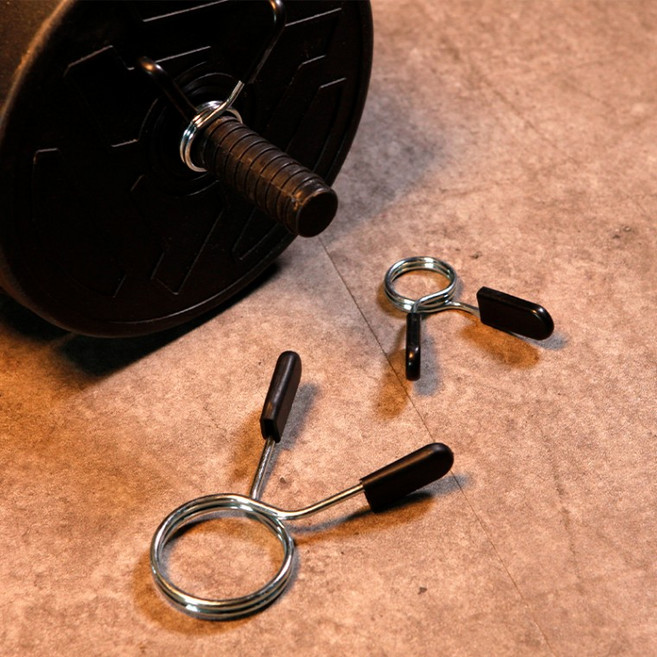 50mm 마구리 중량 바벨 원판 바벨락조 헬스 홈트 바벨스트랩 잠금장치 고정, 1개