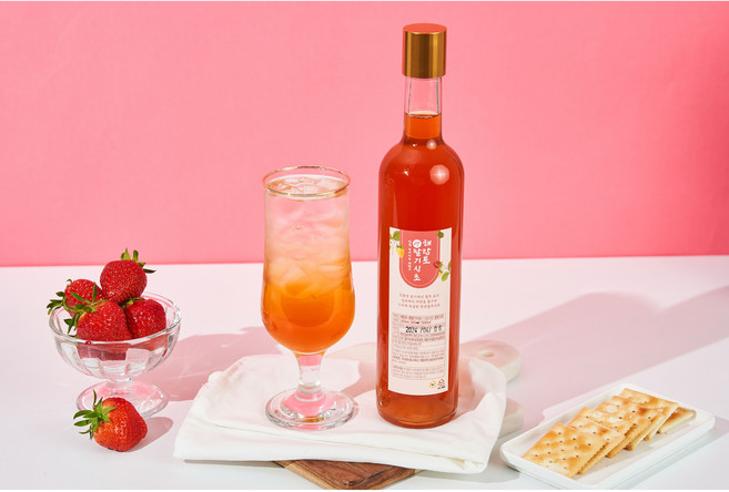 해람토 딸기식초 초모 생딸기91.95% 천연 자연발효 수제 국내산 500ml, 1개