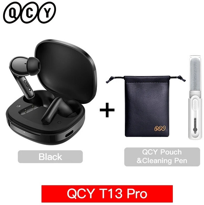 QCY T13 Pro 무선 이어폰 블루투스 ANC 노이즈캔슬링, 액세서리 포함 1