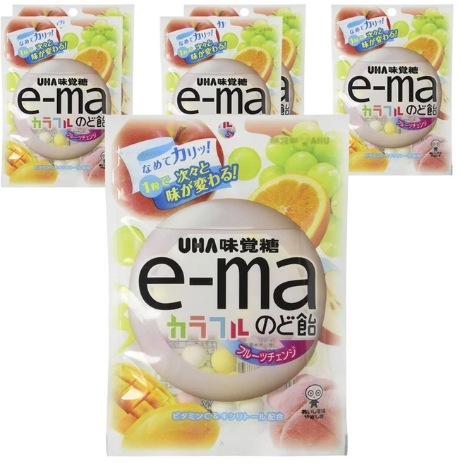 ema 컬러풀 목캔디 후르츠 체인지, 50g, 6개 - 쿠팡