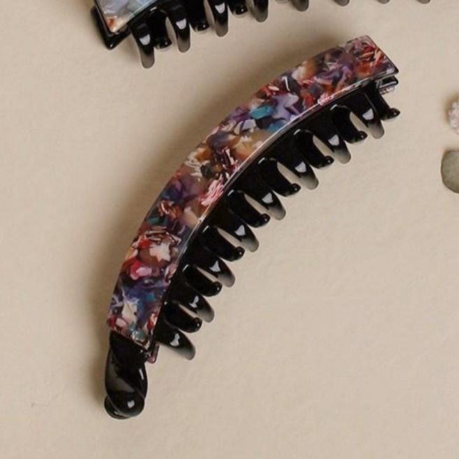 [초콜리트쥬얼리] 프리셋 프랑스핀 12컬러 셀룰로오스 빅 톱슬릭 집게 바나나핀