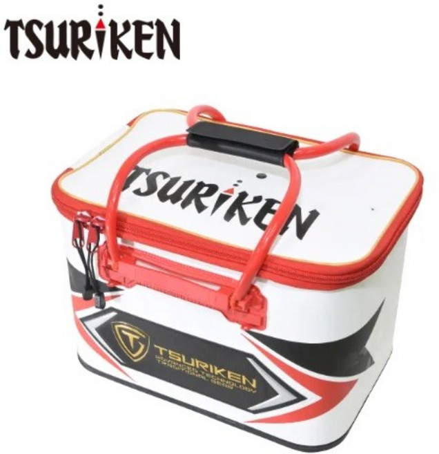 (해원유통) 쯔리겐 바칸 밑밥통 TB241 낚시가방 40cm 화이트, 40cm 화이트(532285)