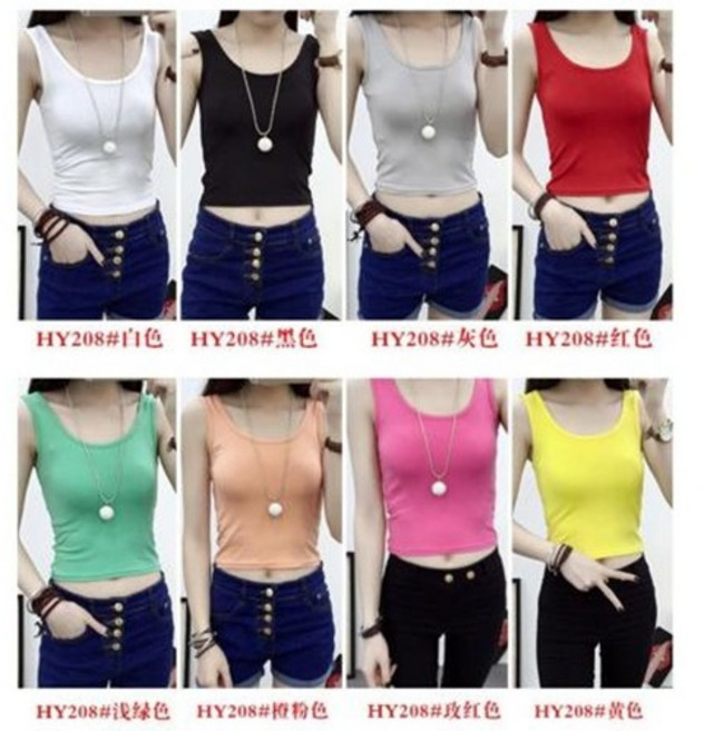 枕頭山 29 夏季 無袖 短版 吊帶 背心 上衣 女裝 透氣舒適 時尚百搭