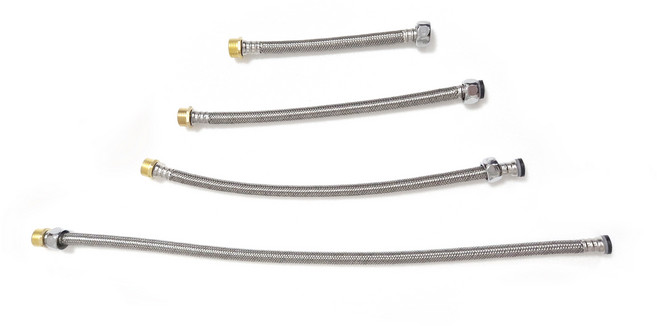 로딘 국산 주방 싱크대/세면대 연장 연결 고압호스, 1개