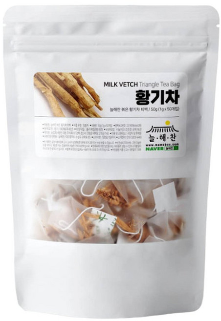 늘해찬 볶은 국산 황기차 50티백 x 3개, 50개입, 1g