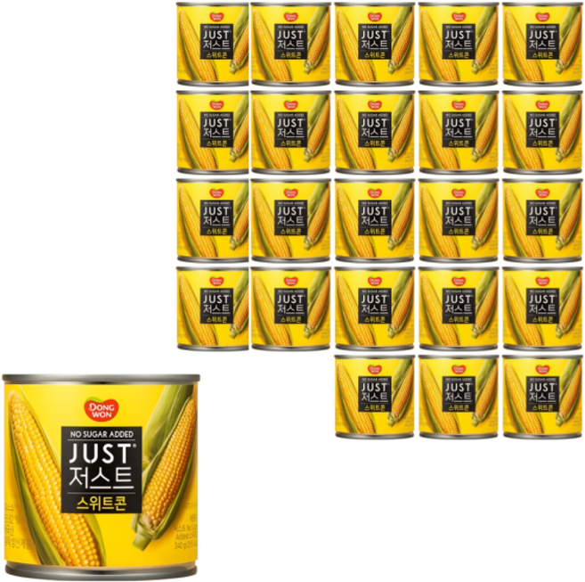 동원 저스트 노슈가 스위트콘, 340g, 24개