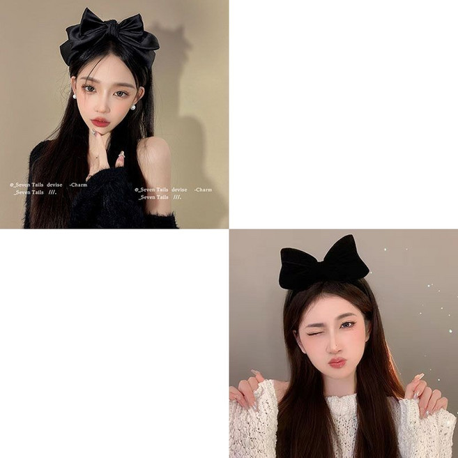 立體三層蝴蝶結髮箍 女 寬邊百搭髮飾頭箍