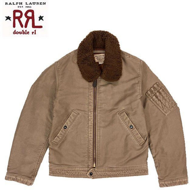 RRL 더블알엘 남성 항공점퍼 브라운 관세포함