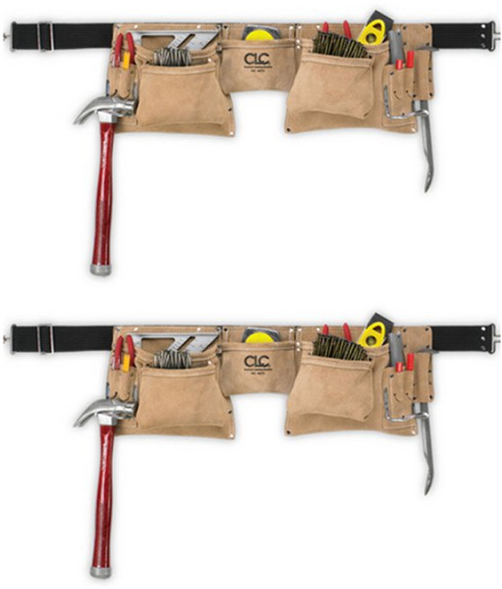 CLC 씨엘씨 공구벨트 툴벨트 못주머니 작업벨트 12포켓 i427X, 2개